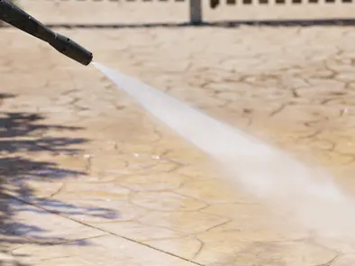 Nettoyage du béton imprimé à l'eau sous pression Nettoyage du béton imprimé à l'eau sous pression